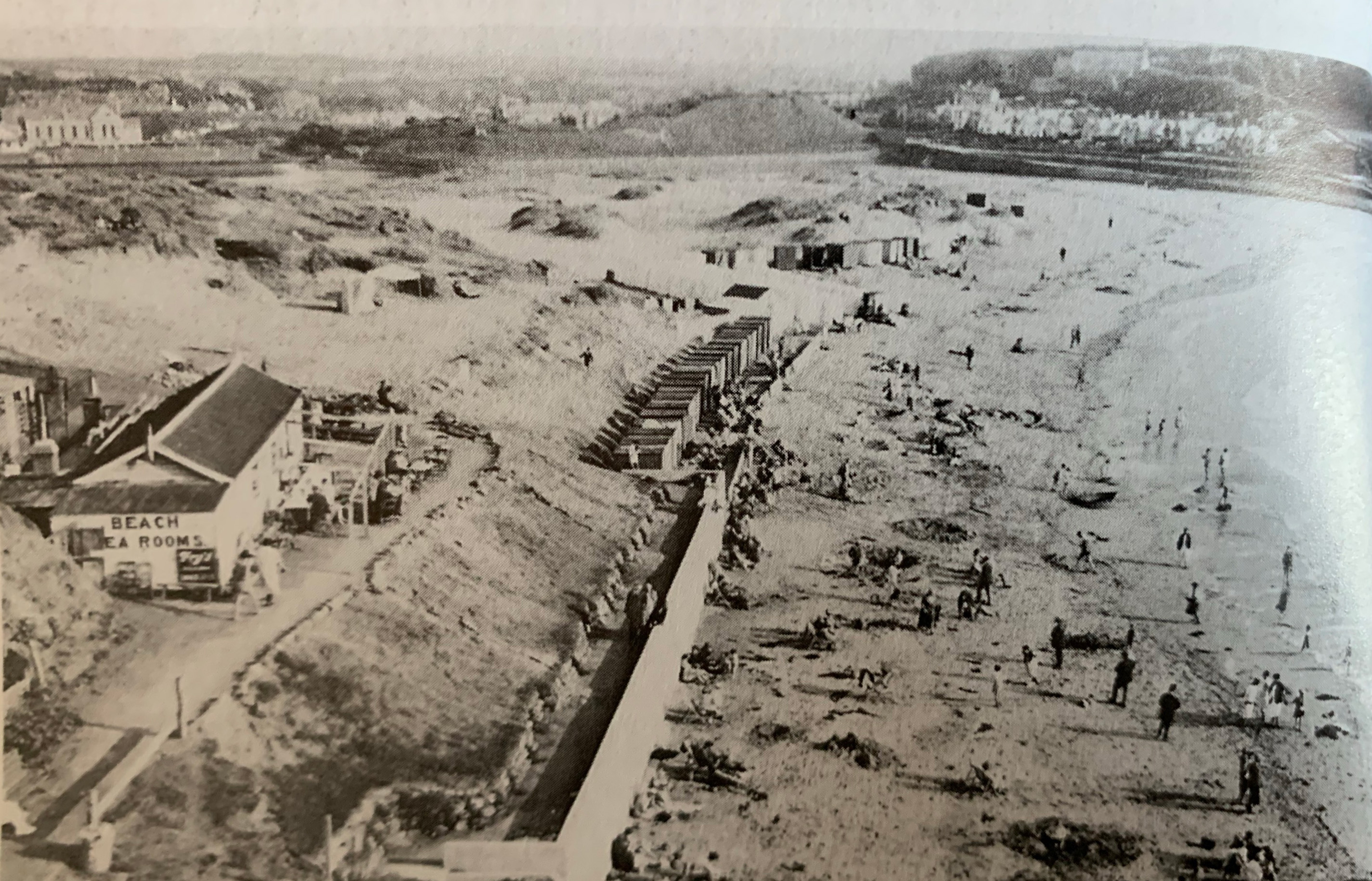 Narrowing beach